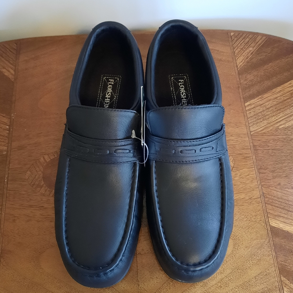 Florsheim Mens Steel Toe Leather Slip On Loafers